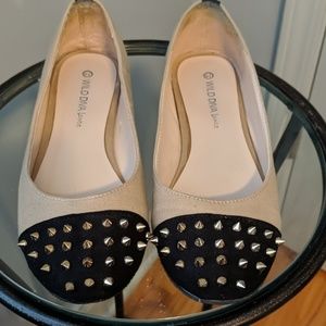 Studded ballet flat